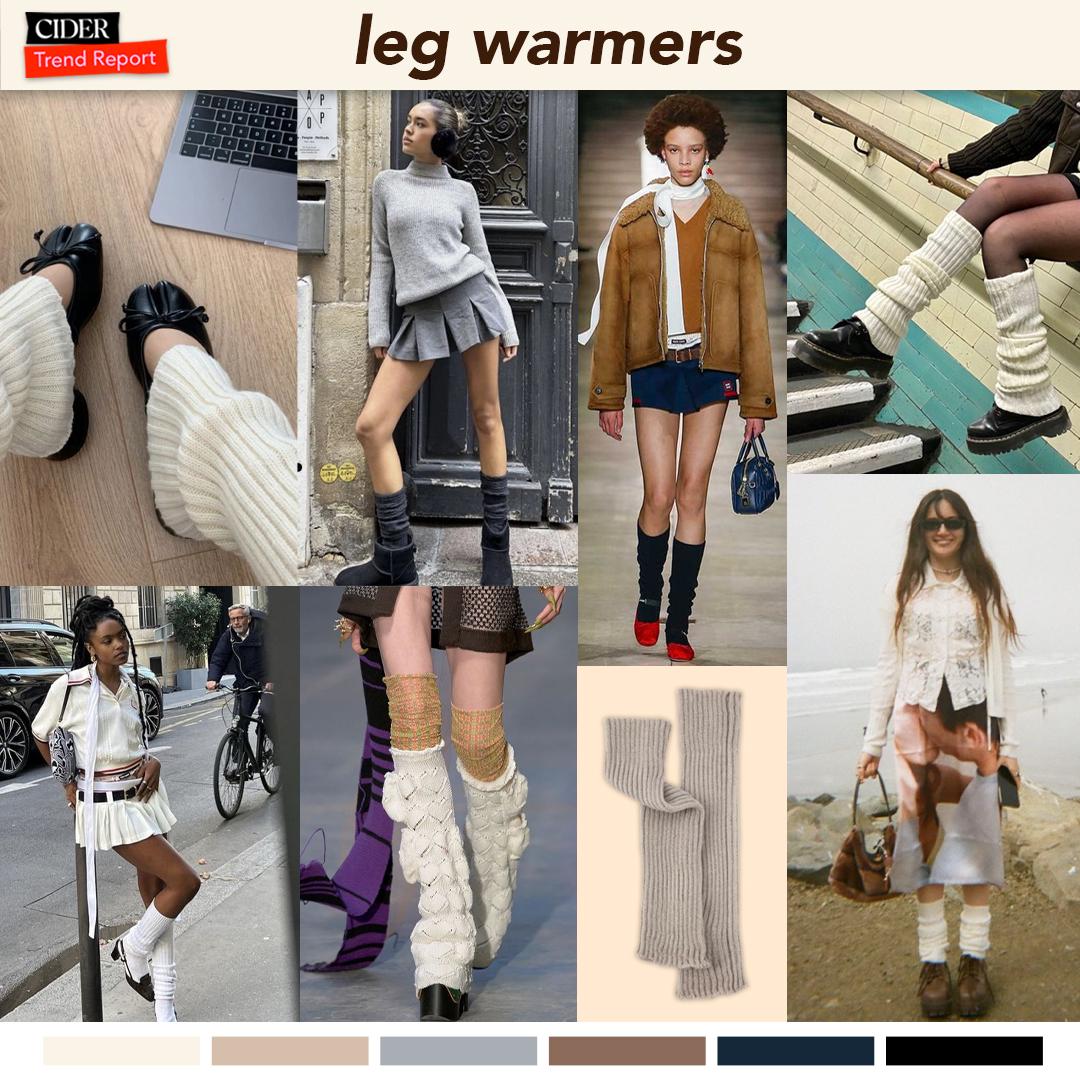 aesthetic winter leg warmers outfit