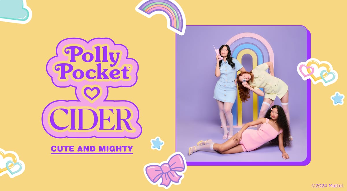 『Cider』Polly Pocket X Cider - Totally Terry Bag Terry Fabric Polly Pocket™️ X Cider - Totally Terry Bag For